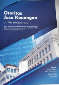 Otoritas jasa keuangan di persimpangan