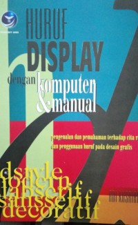 Huruf display dengan komputer manual