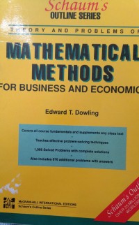 Mathematical methods for business and economics