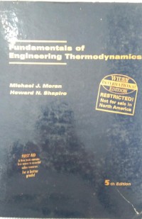 Fundamentals of engineering thermodynamics