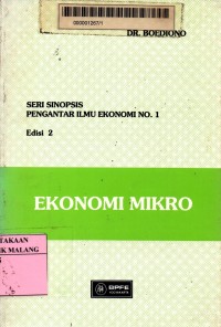 Seri sinopsis pengantar ilmu ekonomi no. 1 edisi 2